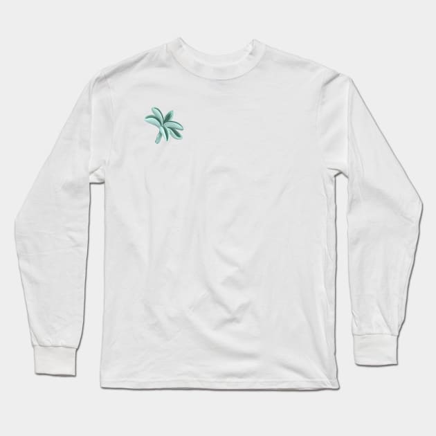 Peperomia Dolabriformis Leaf Long Sleeve T-Shirt by Khotekmei